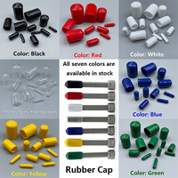 1.3mm-90mm PVC 고무 케이블 와이어 스토퍼 커버 세트 나사형 실리콘 슬리브 팁 외부 뚜껑 먼지 마개 케이블 엔드 캡
