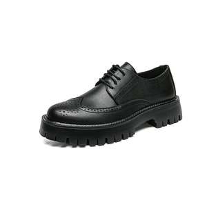 Mocassins de luxe en cuir pour hommes augmenter la hauteur plate-forme <span class=keywords><strong>chaussures</strong></span> sans lacet solide respirant été affaires paires - Product Image 1