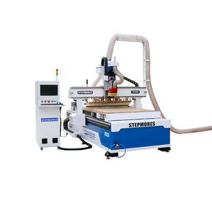Machine de routeur CNC imbriquée avec chargeur automatique de changeur d'outils et <span class=keywords><strong>table</strong></span> de décharge - Product Image 5