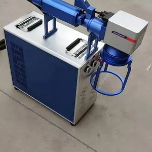 Mesin penanda Laser serat mesin pengkode logam industri kecil genggam mesin ukiran logam portabel