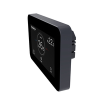 Termostat ruang layar sentuh warna KNX Bacnet memungkinkan Tuya WiFi
