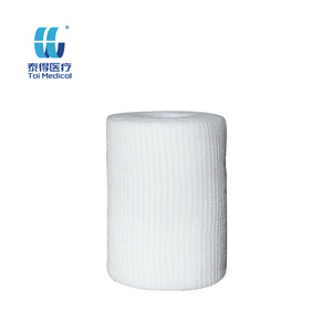 Vente en gros de pansement élastique personnalisé 6cm * 20m PBT pansement médical doux en coton pour les premiers soins pour application bras jambe main pied - Product Image 5