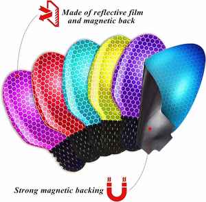 Juego de Imanes Reflectantes Personalizados para Coche con Forma Navideña, Incluye Adhesivos con Diseño de Bombilla Navideña, Gnomo y Animales con Cables para Decoración - Product Image 6