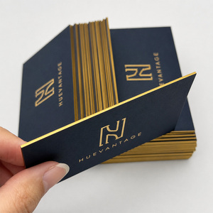 Impresión de Tarjetas de Visita al por Mayor, Papel Grueso de 350 g/m², Estampado en Lámina Dorada, Tarjetas de Tamaño Estándar para Compartir Códigos QR y Contactos - Product Image 1