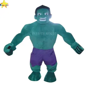 Funtoys CE Hulk Kartun Maskot Kostum untuk Orang Dewasa Natal Halloween Pakaian Mewah Gaun