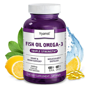 OEM/ODM EPA DHA para el apoyo del corazón, cerebro y articulaciones, suplemento de Omega 3 sin azúcar, aceite de pescado en cápsulas blandas, empaque personalizado - Product Image 1
