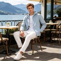 Veste coupe-vent légère à capuche pour homme, résistante à l'eau, veste décontractée pour l'extérieur, vêtements personnalisés OEM ODM