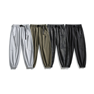 <span class=keywords><strong>Pantaloni</strong></span> Cargo estivi da <span class=keywords><strong>uomo</strong></span> alla moda di marca tre prove rilassate tute da alpinismo Casual <span class=keywords><strong>pantaloni</strong></span> lunghi a gambe piatte - Product Image 4