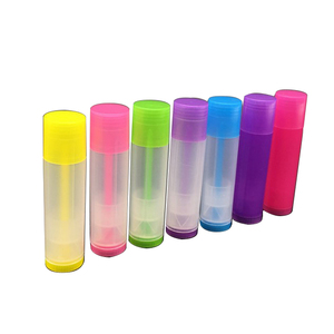 5g mini tube de baume à lèvres Transparent coloré avec plateau de remplissage en silicone, vente en gros - Product Image 1