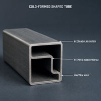 Tube en acier profilé à froid sur mesure, section rectangulaire à alvéoles étagées pour cadres et supports