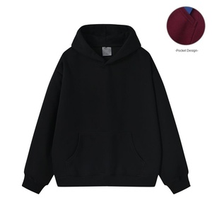 Produttori di <span class=keywords><strong>abbigliamento</strong></span> autunno personalizzato 360 grammi felpa a maniche lunghe con cappuccio da <span class=keywords><strong>uomo</strong></span> con una semplice tasca posteriore in tinta unita - Product Image 1