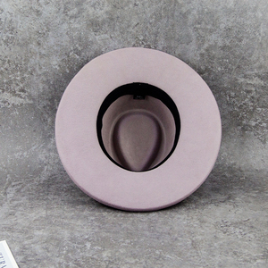 LiHua Mũ Len Úc 100% Mũ Fedora Vành Rộng 9CM Màu Xám Nhạt - Product Image 4