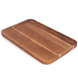 Customizable Wooden <b>Tray</b> Food Grade Commercial Use Restaurant Supplies Dishwasher Safe Premium <b>Trays</b> For Serving <b>Snacks</b> Drinks - Product Image 1