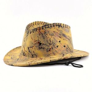 Sombrero Fedora de Ala Corta de Moda para Viajes a la Playa, Estilo Vaquero, de Cuero Vegano Suede, Modelo Arrival - Product Image 1
