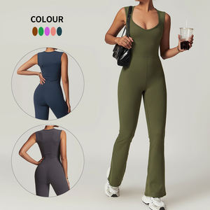 Nuevo traje <span class=keywords><strong>de</strong></span> Yoga para <span class=keywords><strong>mujer</strong></span>, conjuntos <span class=keywords><strong>de</strong></span> Fitness para gimnasio, secado rápido, mono <span class=keywords><strong>de</strong></span> entrenamiento <span class=keywords><strong>de</strong></span> una pieza para <span class=keywords><strong>mujer</strong></span>, mono <span class=keywords><strong>de</strong></span> Yoga con pantalón acampanado - Product Image 1