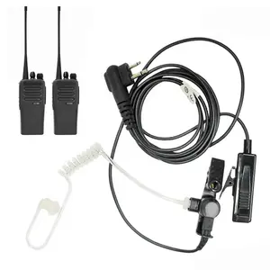 Tubo translúcido para walkie-talkie CP200D/ DP1400/ Xir P3688/ DEP450, vigilancia con 2 cables, PPT, protector de seguridad, micropiezas, PMLN6536