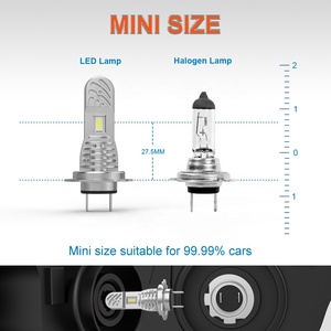 หลอดไฟหน้า LED สำหรับรถยนต์ H7แบบไม่มีพัดลมขนาด40W ระบบให้แสงสว่างอัตโนมัติดีไซน์แบบออโต้บัสแบบออลอินวันใหม่ล่าสุด<span class=keywords><strong>2022</strong></span> - Product Image 3