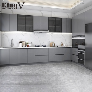 Gabinete de cocina KINGV, paquete plano, Mdf, melamina, para colgar en la pared, diseño de cocina en Pakistán, diseño de interiores moderno de China, cabina de cocina - Product Image 5