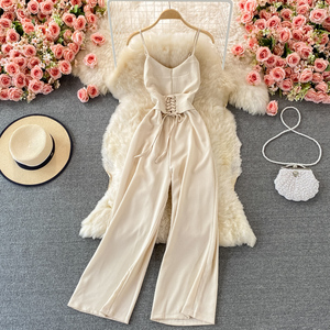 <span class=keywords><strong>Tuta</strong></span> Estiva Casual Primaverile da Donna con Scollo a V, Slim Fit, Senza Maniche, Vita Alta, Fantasia Scozzese, con <span class=keywords><strong>Pizzo</strong></span>, <span class=keywords><strong>Corta</strong></span>, Stile Dolce - Product Image 3