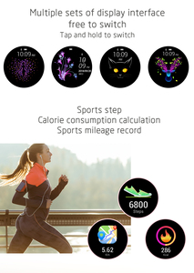 GFORDT Intelligente Sport Fitness Montre Intelligente À Écran Tactile Pour Femme <span class=keywords><strong>KW10</strong></span> <span class=keywords><strong>Smartwatch</strong></span> Pour Android - Product Image 4