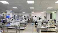 Robot de pegamento para pulverización de barniz lacado, dispensador de PCB con doble válvula, máquina de pegamento en espray