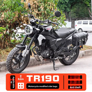 Sacs latéraux de <span class=keywords><strong>moto</strong></span> en cuir classique CL avec montage latéral, ajustement universel, look rétro, capacité de 45 L, garantie de 5 ans - Product Image 3