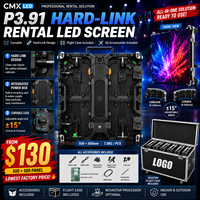 Pantalla LED Curva para Exteriores de Alquiler, a Todo Color, Interfaz HUB, Bloqueo Rígido, 5000 nit, IP65, Aluminio Ligero, Sin Herramientas, para Centros Comerciales