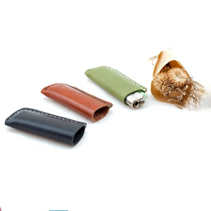 Étui à briquet minimaliste de style japonais et coréen, housse de protection en cuir PU pour briquet de camping en plein air, rangement créatif pour brûleur - Product Image 1