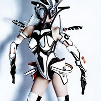 Costume de performance Bar Gogo, Nouvel ensemble DS pour boîte de nuit, Robot lumineux technologique, Groupe de danse B pour boîte de nuit