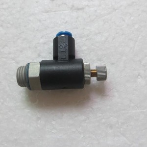 Válvula de Retención Unidireccional Festo GRLA 1/4 QS 6 RS B 1/4, Flujo de Aire 5-10 CFM, Pieza de Herramienta Neumática de Acero - Product Image 1