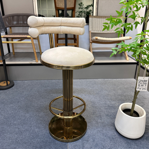 Chaise haute <span class=keywords><strong>de</strong></span> <span class=keywords><strong>bar</strong></span> en acier inoxydable <span class=keywords><strong>et</strong></span> <span class=keywords><strong>tabouret</strong></span> <span class=keywords><strong>de</strong></span> <span class=keywords><strong>bar</strong></span> en velours, fournis par l'usine XY, pour restaurant, café, mobilier <span class=keywords><strong>de</strong></span> <span class=keywords><strong>bar</strong></span> - Product Image 1