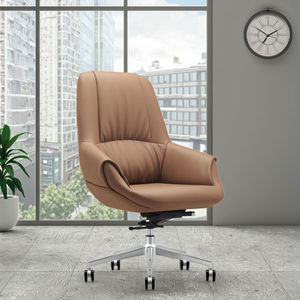 Sedia da Pranzo Ergonomica Moderna in Pelle di Grado Commerciale - Product Image 6