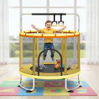 Mini Trampolín Hexagonal de Alta Calidad para Interiores con Cuerdas Elásticas y Componentes de Plástico para Ejercicio Femenino