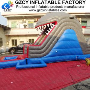 Tobogán Acuático Inflable de PVC Comercial con Piscina para Adultos y Niños, Tobogán de Tiburón - Product Image 6