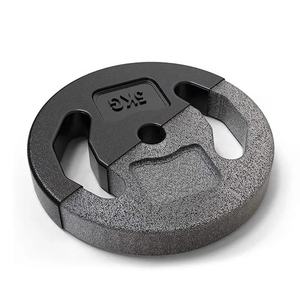 أوزان أسمنتية مخصصة بشعار خاص، أقراص وزن للبار بيل مقاس 1 بوصة، أقراص وزن للصالة الرياضية، أوزان مملوءة بالرمل 10 كجم - Product Image 2