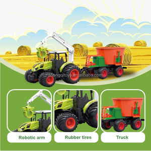 LK Toys 1/24 6CH <span class=keywords><strong>RC</strong></span> Tracteur Farmer Car Alloy Wheat Harvester 2.4G Remote Controller avec Light & Sound - Product Image 2
