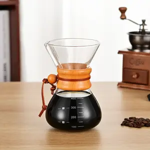 Proins 600ML 400ML แก้ว Borosilicate เทเครื่องชงกาแฟเทหม้อกาแฟในครัวเรือน