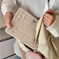 Étui de protection FY Cute Puppy sur le thème anglais pour iPad Pro Y Fold Mini avec fente pour stylo Air7 Stripes 13 FY-9518