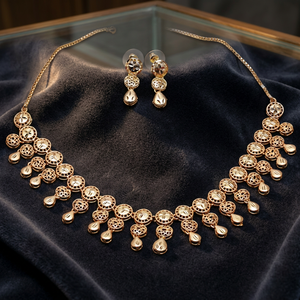 Wholesale 14K 18K 24K Gold Filled Turkish Jewelry Set, Forming Necklaces Set, Fashion Jewelry, Brass Gold Plated Luxury Jewelry. - Product Image 3