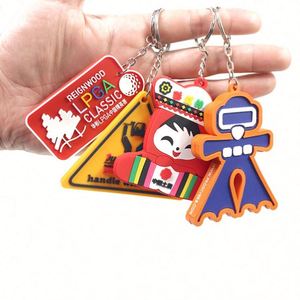 Rubber Soft PVC 3d Keychain Plastic Key Chain Custom Shape Keyring - Product Image 1