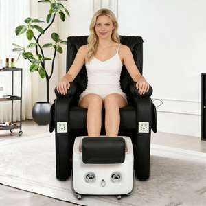 Sillón de Pedicura Multifuncional de Lujo para Salón de Uñas, con Spa para Pies, Reclinable, Ajustable, Eléctrico y con Masaje - Product Image 2