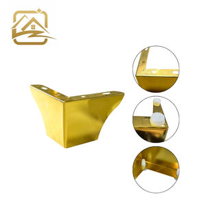 Venta directa de fábrica, patas de sofá metálicas sólidas en forma de L de 8 cm, dos en uno, patas de hierro para muebles, repuesto para sofá cama y armario. - Product Image 2