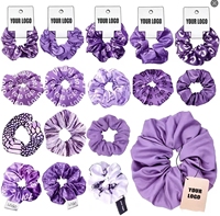 Nouveaux Chouchous Carrés en Soie 9 cm 30 Momme Couleur Unie, Élastiques à Cheveux Doux et Non Abrasifs, Accessoires Capillaires Tendance Style Mode