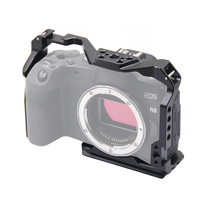 Cage pour appareil photo en aluminium pour Canon EOS R8, avec support griffe froide, trous ARRI 3/8\" et 1/4\", poignée supérieure, boîtier de protection pour appareil photo reflex numérique