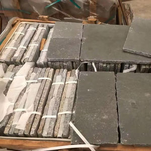 Vente en gros de brique murale en pierre calcaire bleue grise dégringolée Antique 300X300 600X300 - Product Image 3