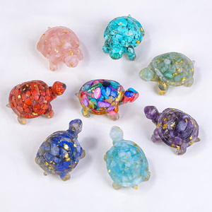 Decorazione domestica tartaruga pietra <span class=keywords><strong>di</strong></span> cristallo intaglio artigianale scultura <span class=keywords><strong>di</strong></span> cristallo naturale pietra levigata pietre animali <span class=keywords><strong>di</strong></span> cristallo - Product Image 2
