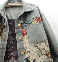 Vêtement pour femmes de haute qualité, veste en jean à manches longues, fermeture à boutons, veste en denim en coton pour femme, pour un usage quotidien