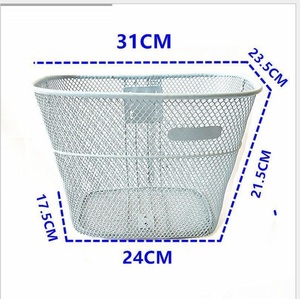 Các Nhà Sản Xuất Phía Trước Xe Đạp Tay Lái Kim Loại Thép Giỏ Với Khung Và Phụ Kiện Đi Xe Đạp Nguồn Cung Cấp - Product Image 2