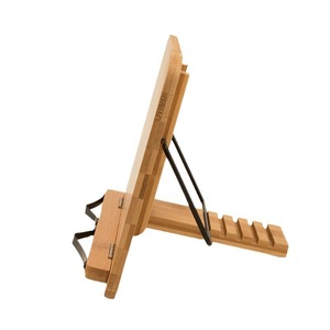 Support de lecture en bambou Samexi, monocouche, réglable, pour la pratique de la calligraphie, couleur naturelle, étagère de présentation en bambou Nan - Product Image 1