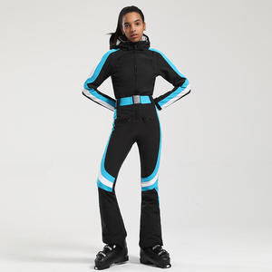 Meilleure vente <span class=keywords><strong>combinaison</strong></span> de <span class=keywords><strong>ski</strong></span> de snowboard intégrée coupe-vent une pièce coupe-vent à la mode hivernale pour femmes - Product Image 3
